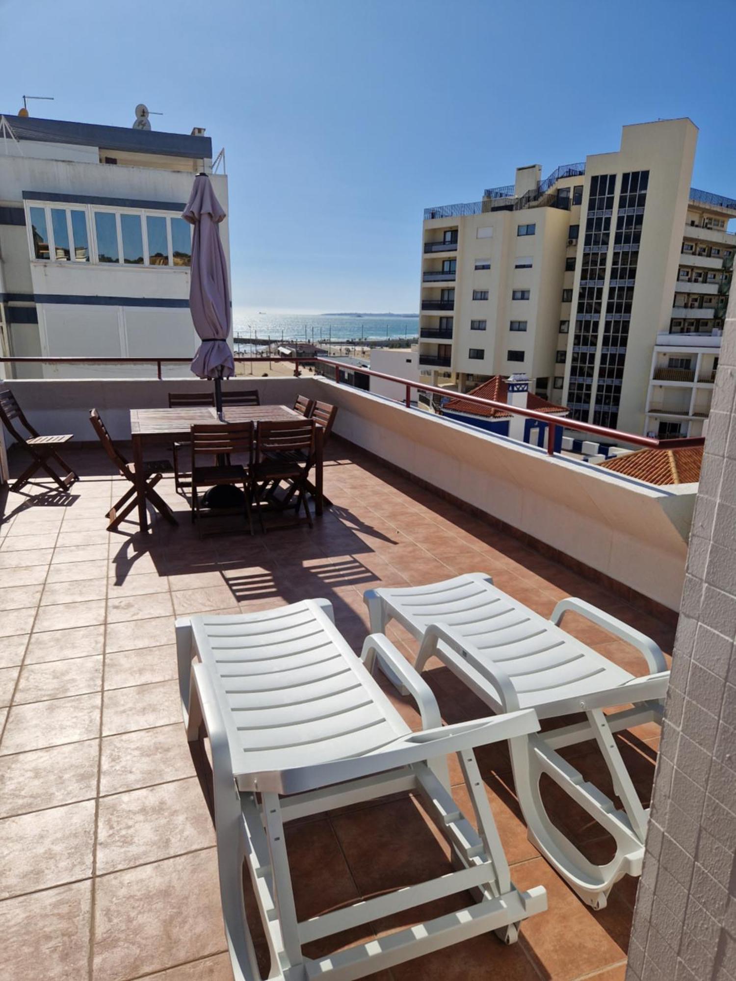 Amazing Terrace Costa Da Caparica Lejlighed Værelse billede
